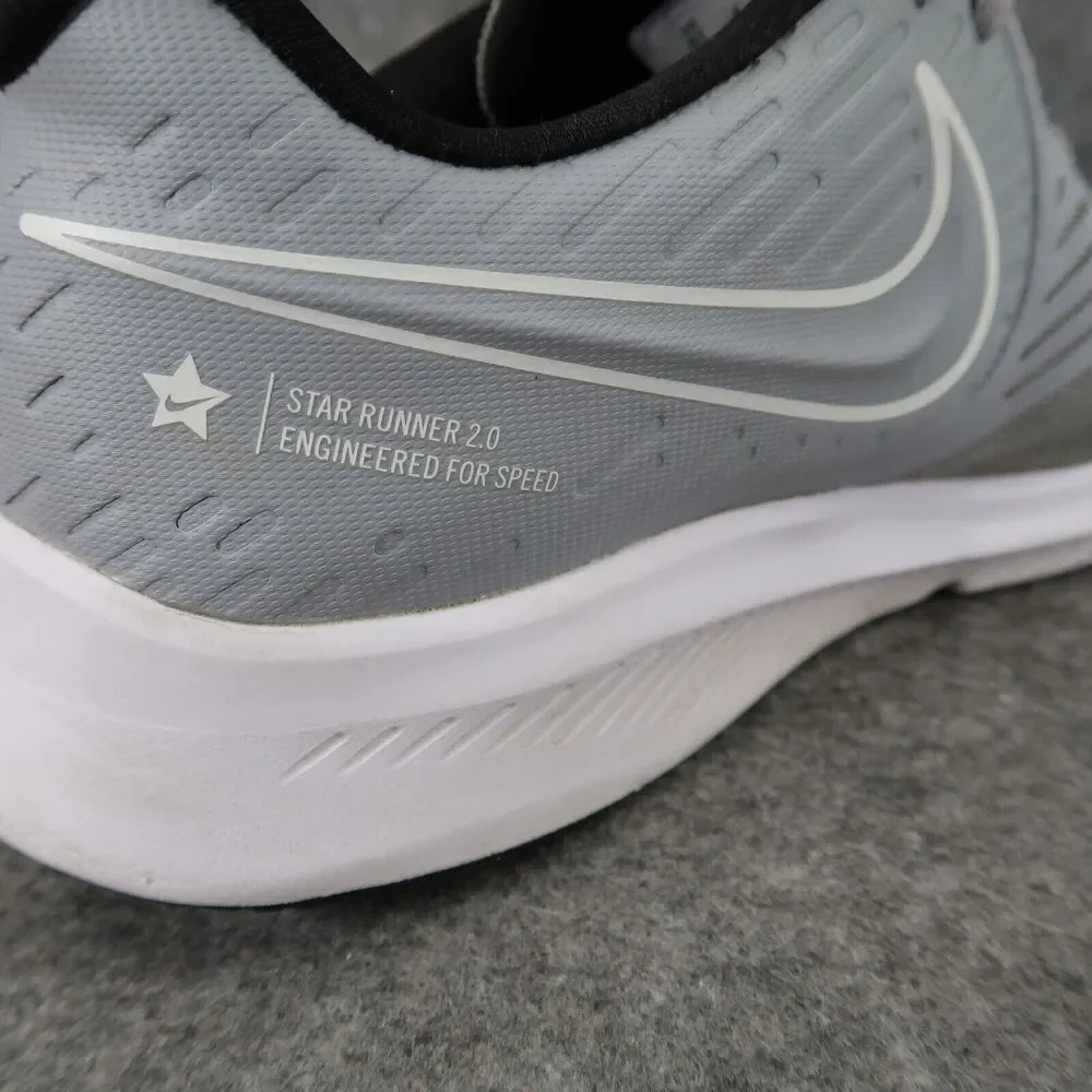 Nike Shoes Big Kids 6 Athletic Trainers Star Runner 2 Active Casual Grey White
